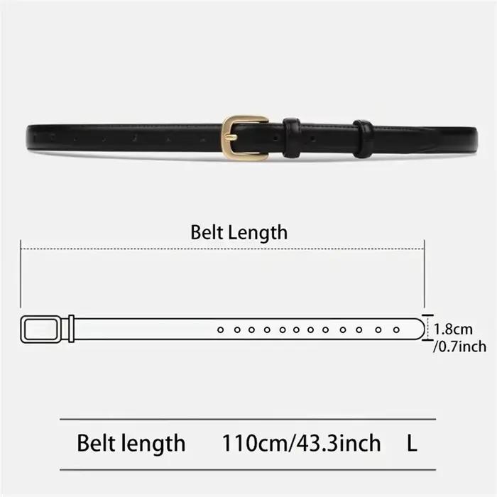 Ceinture décontractée à la mode, avec sensation Simple et haut de gamme, ceinture à Double boucle à