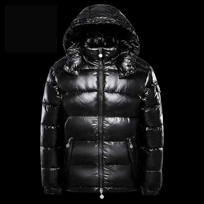KIDCRKJ Veste d'hiver épaisse et imperméable pour homme, style streetwear, à manches longues, col mo