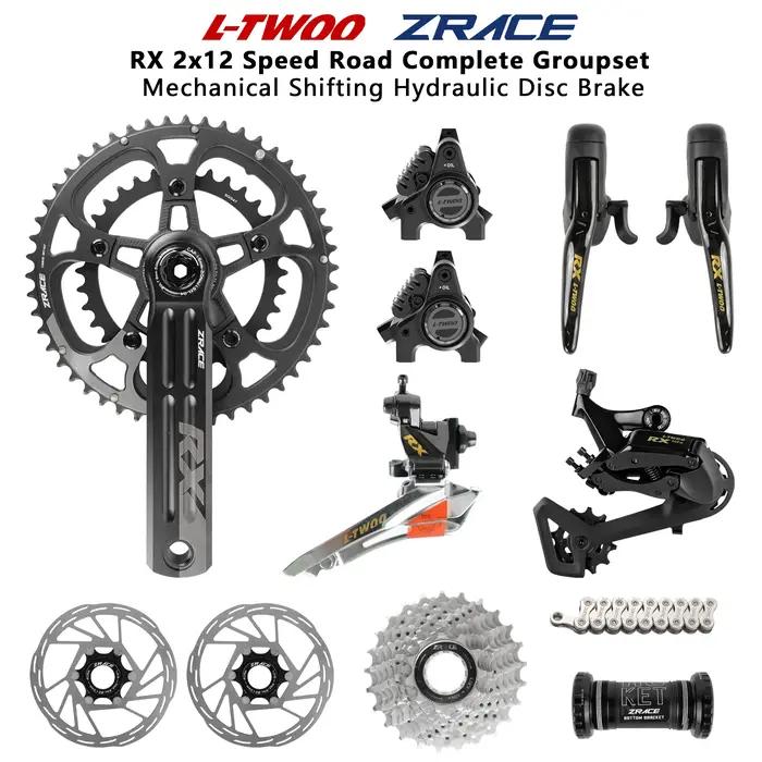 Ensembles de vitesses hydrauliques LTWOO pour vélo de route avec disque jas12 et manivelle ZRACE pour course et randonnée