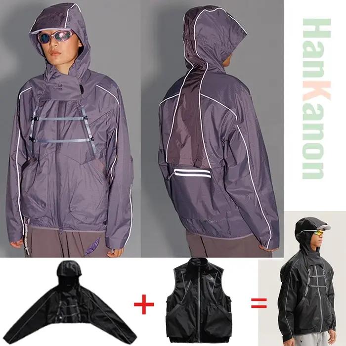 Veste d'extérieur et combinaison de cyclisme transformable 2 en 1 : Master 3 styles (similaire/couch