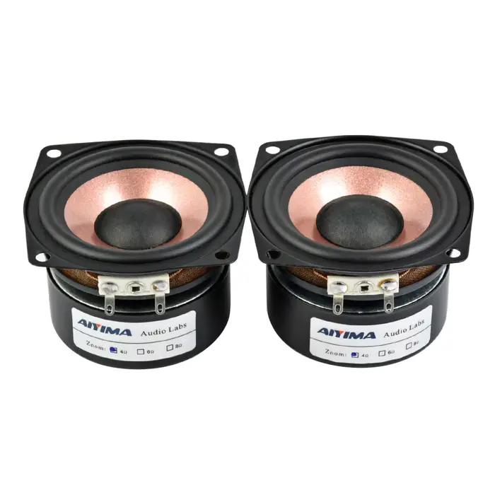 AIYIMA 2 pièces 2.5 pouces Audio gamme complète haut-parleur 4 8 Ohm HIFI Home cinéma 8-15W musique