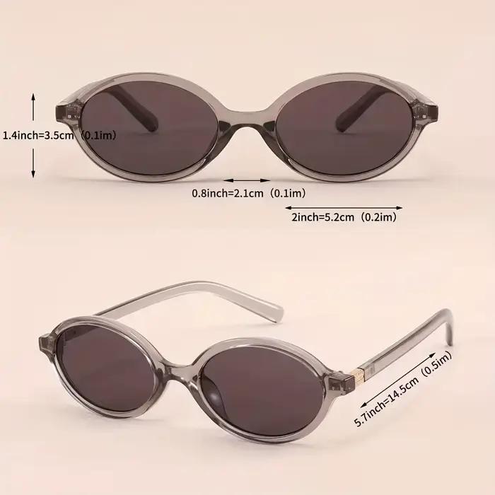 Lunettes ovales de Style Y2K pour femmes et hommes, petite monture, Vintage à la mode avec fonction