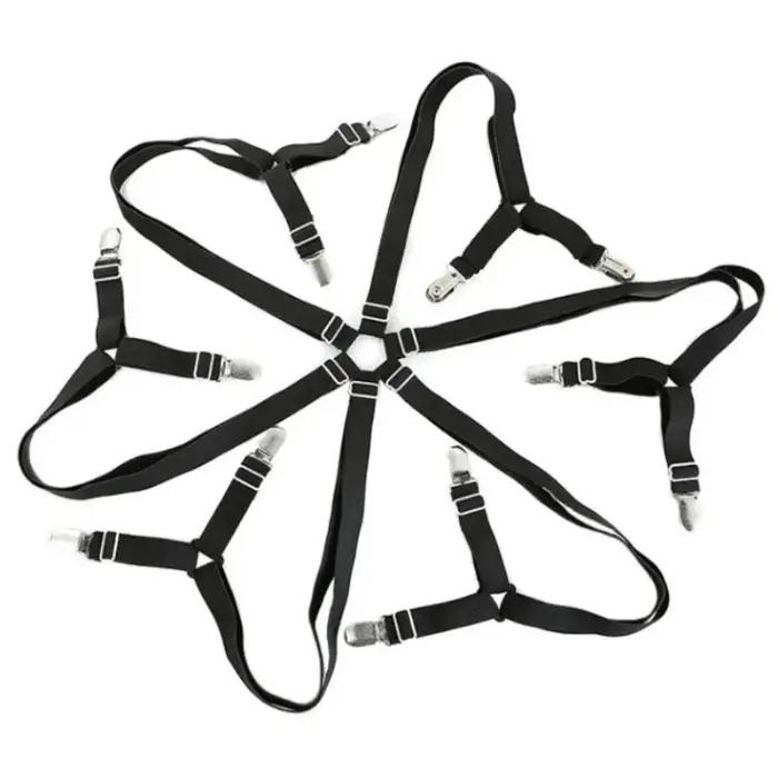 Support de drap de lit élastique réglable, 12 Clips, attaches à Clip pour matelas, couverture, couve