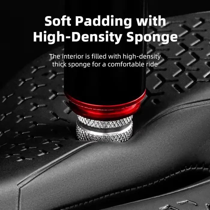 ROCKBROS selle de vélo creux respirant antichoc siège de cyclisme PU coussin en cuir antidérapant lé
