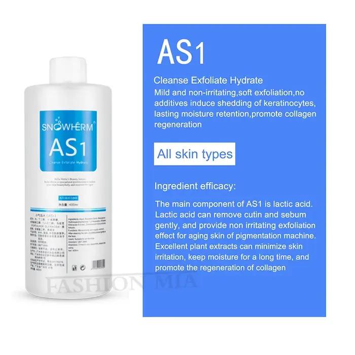 Sérum hydrofacial liquide pour le visage AS1 SA2 AO3, solution Aqua Peel pour machine de beauté, soi