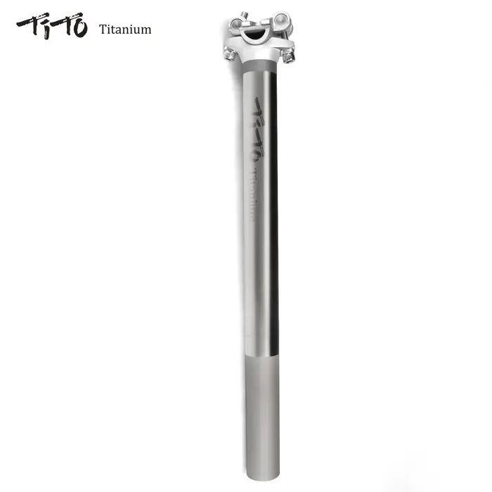 TiTo tige de selle de vélo en alliage de titane pour tige de selle de vélo vtt/route 27.2/31.6mm * 3