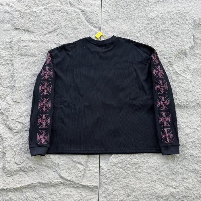 T-shirt vintage imprimé en tissu gaufré de style américain, streetwear de haute qualité, coupe overs