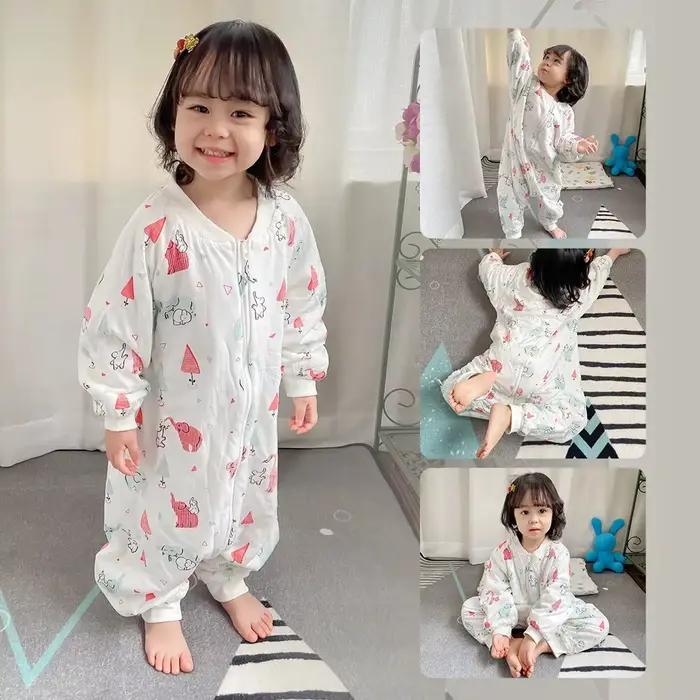 Sac de couchage pour bébé filles mignonnes hiver chaud sac de nuit pour bébé avec pieds 1-4 ans enfa