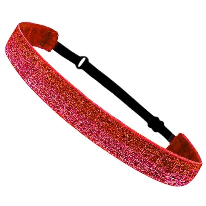Bandes cheveux réglables à antidérapantes, bandeaux sport pour filles, bandeau gymnastique football