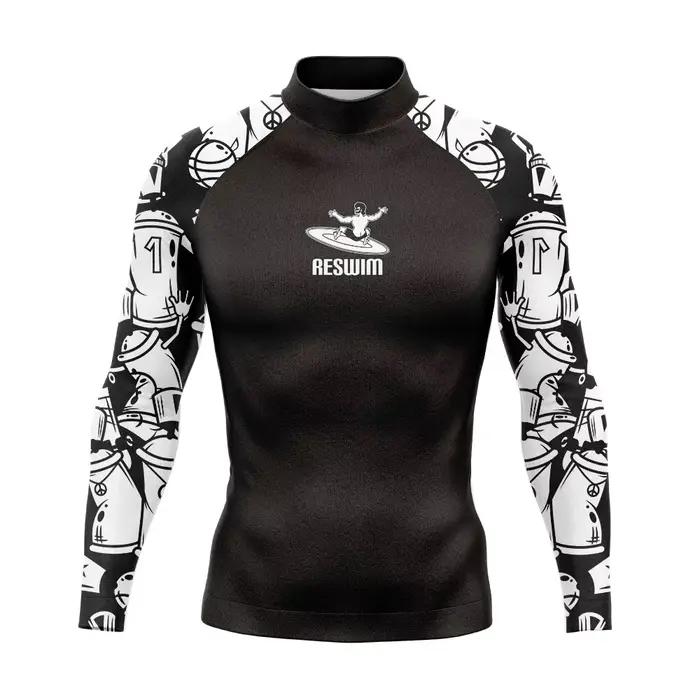 Maillot de bain homme protection UV - Combinaison anti-éruptions pour plongée et sports aquatiques