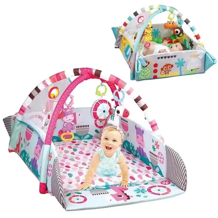 Cadre de fitness pour bébé couverture de jeu rampant tapis éducatifs multifonctionnels couverture rampante pour clôture jouets d'éveil pour nourrissons développement moteur sécurité et plaisir pour enfant