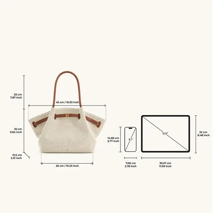 Sac à bandoulière en toile marron pour femme JW PEI, sac fourre-tout en cuir végétalien de haute qua