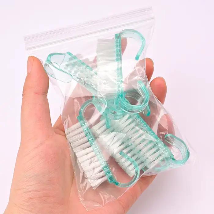 5/10 pièces nettoyeur dur corne brosses à ongles 5 couleurs Nail Art manucure pédicure enlever la po