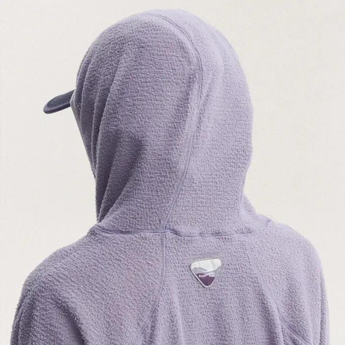 Chemise unisexe légère à capuche en velours nuage à séchage rapide pour les sports de plein air : ca