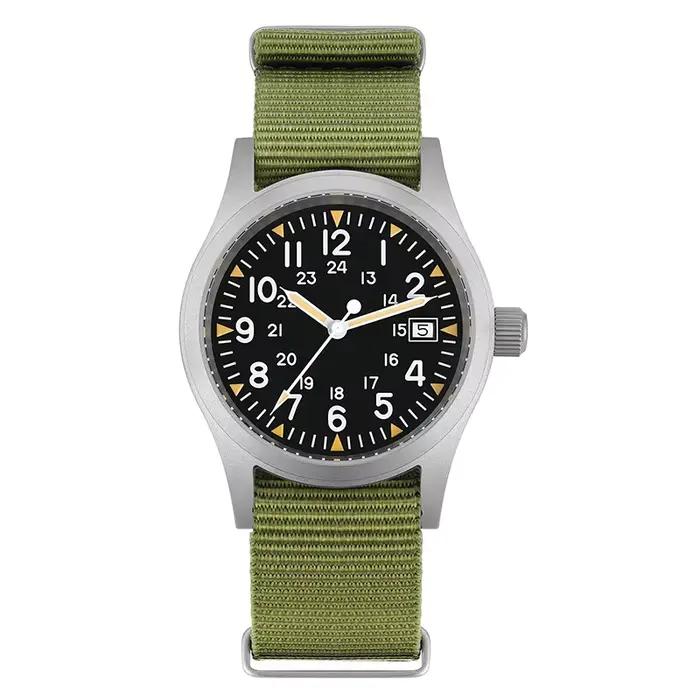 Militado ML05 38mm montre à Quartz mis5 2035/Ronda 515 mouvement montres bombé saphir cristal lumine
