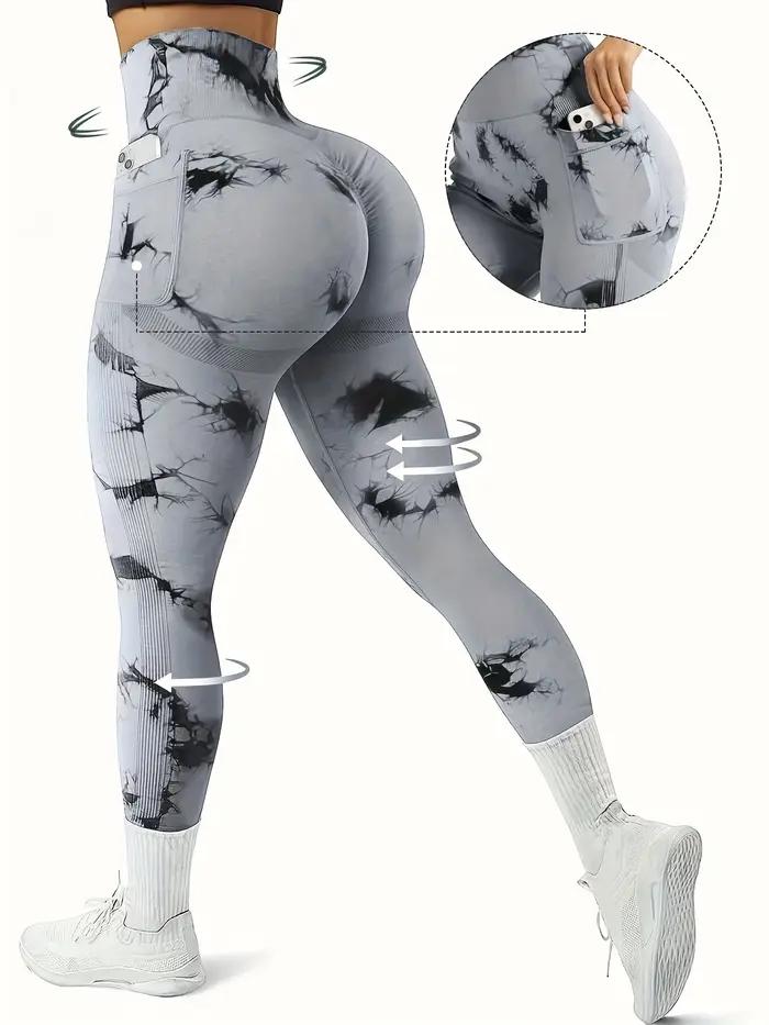 Leggings d'entraînement femme taille haute sans couture avec poches pour yoga et levage fessier