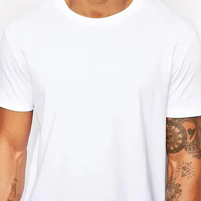 2025 marque hommes coton vêtements blanc Long T-Shirt Hip Hop hommes T-Shirt Extra longue longueur homme hauts T-Shirt longue ligne T-Shirt pour homme