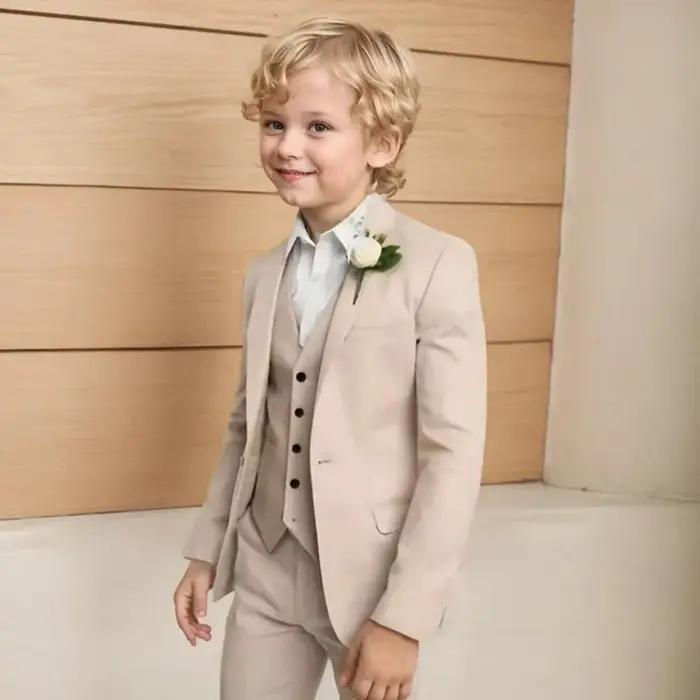 Ensemble de Costume pour garçons à la mode pour Costume de fête de mariage 3 pièces ensemble de Cost
