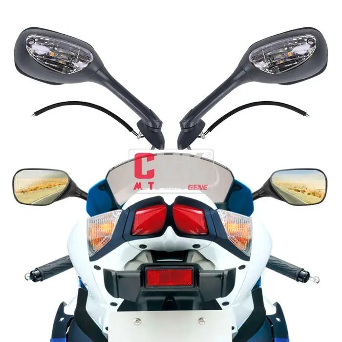 CVK miroirs rétroviseur inversé avec lumière pour Suzuki GSXR600 GSXR750 GSXR1000 K5 K6 K7 K8 2005 2