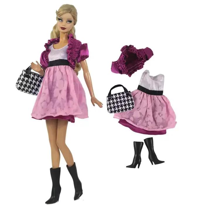 1 ensemble de vêtements de poupée, tenue de robe à l'échelle 1:6 pour poupée de 11.5 pouces 30cm, pl
