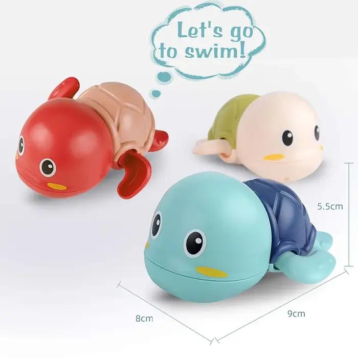 Jouets de bain pour bébé, mignon, tortue, baleine, piscine, plage, chaîne classique, horloge, jouet