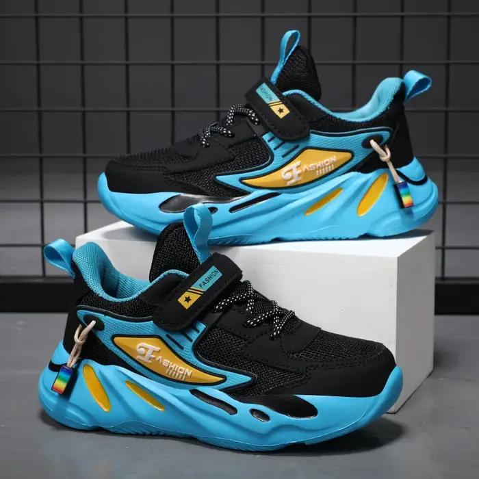 Enfants garçons maille sport chaussures de course respirant antidérapant pour les filles décontracté