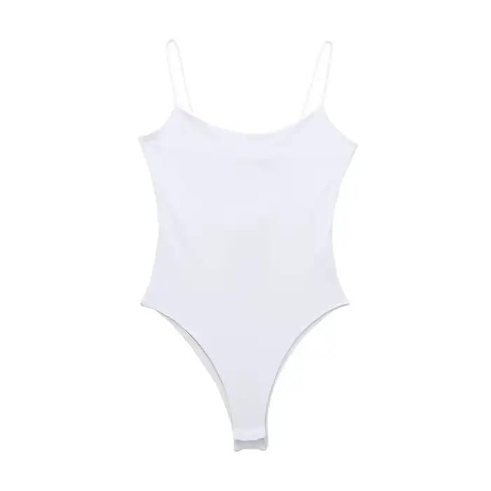 MUJER blanc noir corps femme sans manches serré Body Lingerie Sexy femme Body moulante dos nu Body f