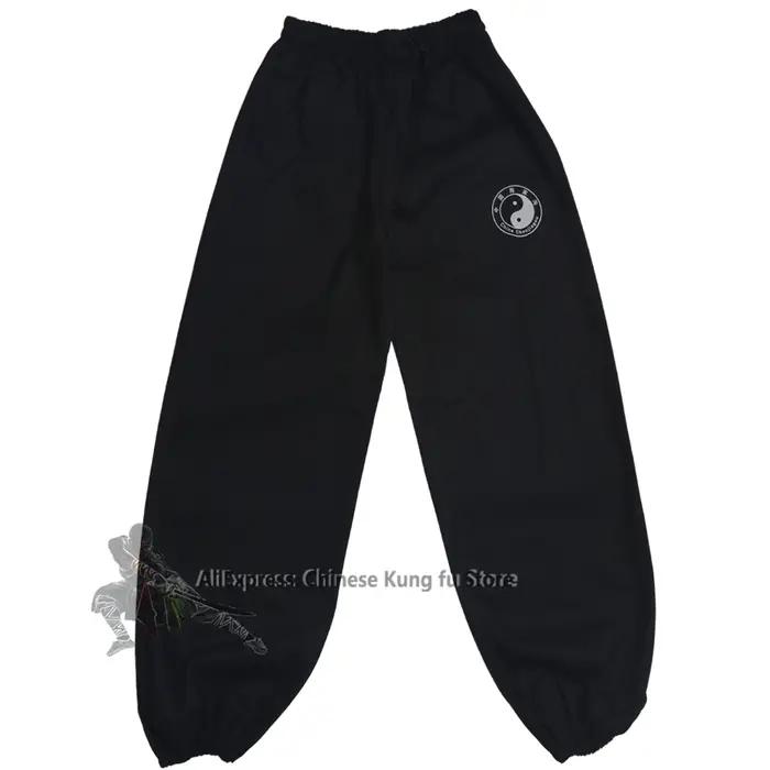 Pantalon arts martiaux Chenjiagou coton noir - Tai Chi Kung Fu Wushu Wing Chun méditation