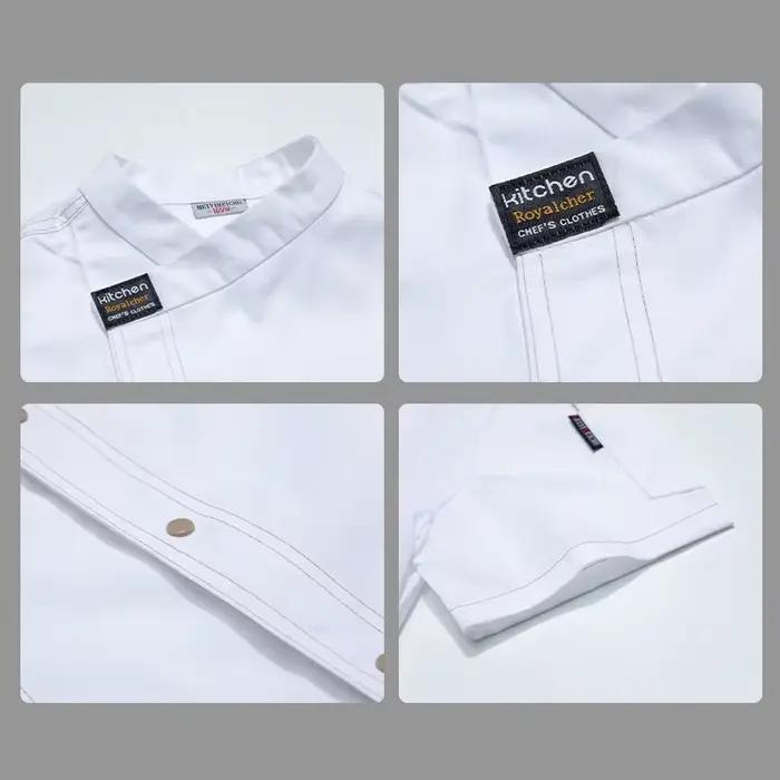 Uniformes de chef pour hommes vêtements de travail de cuisinier costume d'hôtel uniforme de Chamonix chemise de cuisinier veste de chef salopette professionnels de la cuisine occaions spéciales