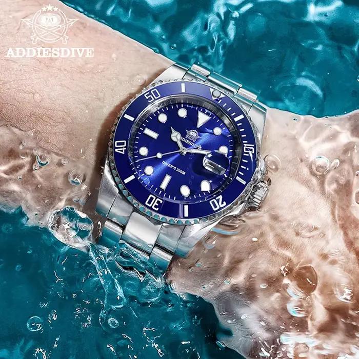 ADDIESDIVE montre en acier inoxydable