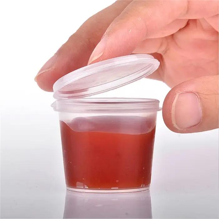 30 pièces/ensemble 30ml 50ml 100ml jetables en plastique à emporter Sauce tasse conteneurs boîte ali