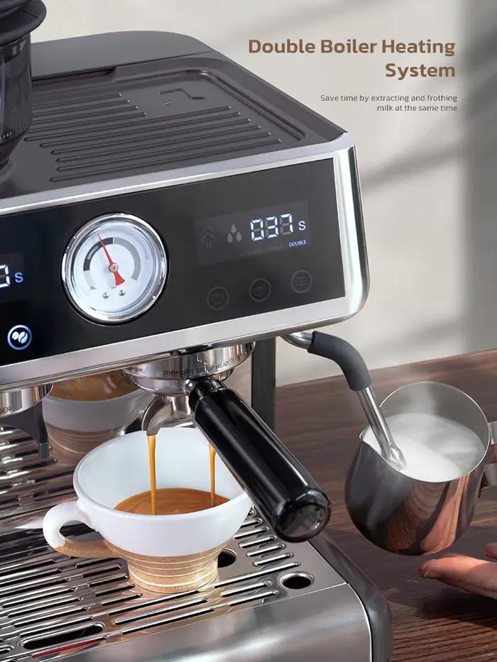 Hiinvasif W Tourists Bomicrophone System, Barista Pro, 20Bar, Bean to Espresso Cafetera, Machine à c