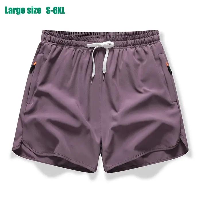 Shorts sport 3/4 pour homme en soie glacée tissu absorbant pour running fitness et loisirs style décontracté et élégant pour hommes actifs