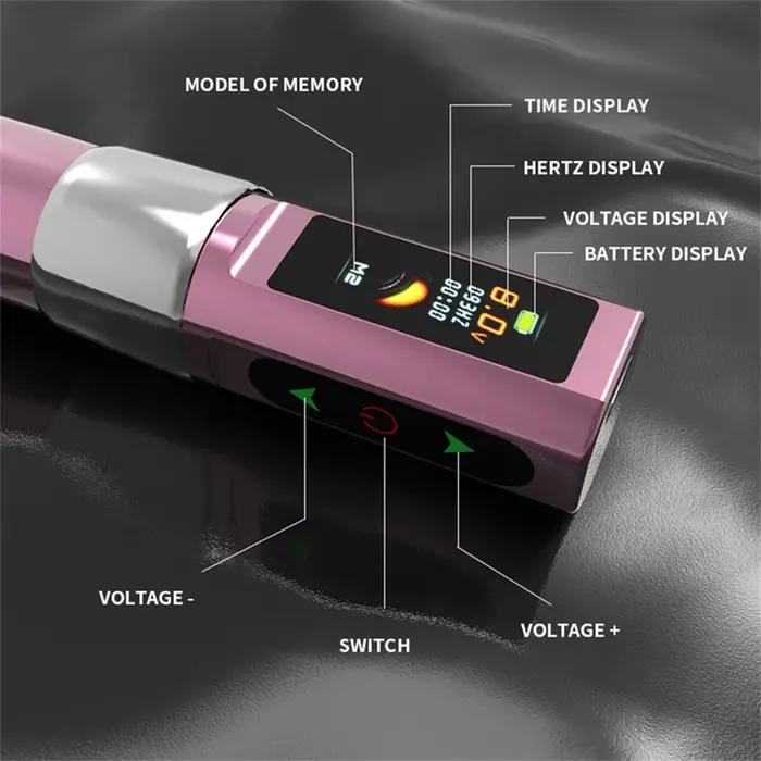 Machines à tatouer professionnelles F10 avec batterie, pistolets à tatouer, moteur sans balais, styl