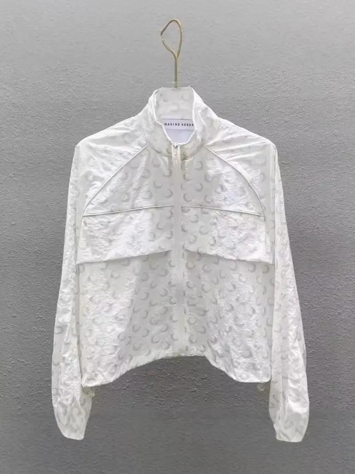 Veste réfléchissante à imprimé lune pour femme, manches longues, protection solaire, style coréen, d