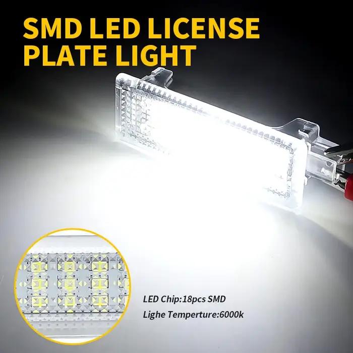 2x LED De Courtoisie De Porte Intérieur Plancher Lumière De Coffre a Bagages Lampe De Boîte À Gants