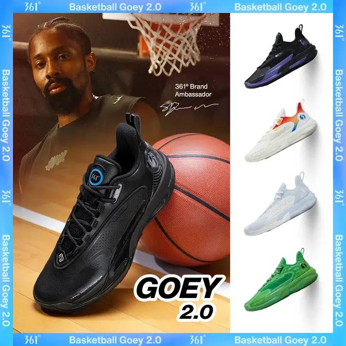 361 degrés GOEY 2.0 hommes chaussures de basket-ball respirant garde amorti résistant à l'usure Prot