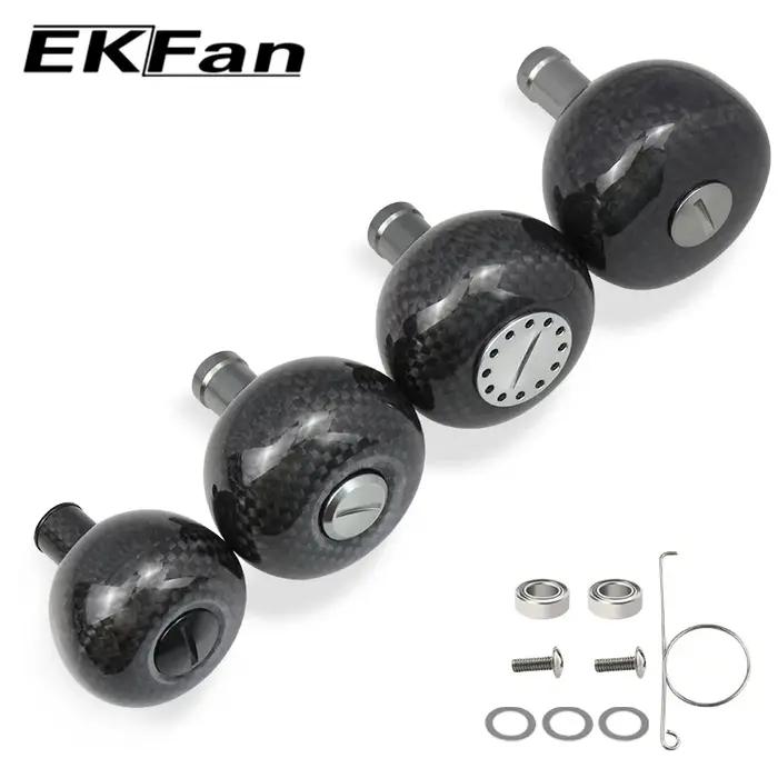 EKFan haute qualité 38MM/45MM/48MM moulinet de pêche en Fiber de carbone poignée boutons pour SHI ap