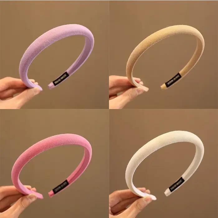 Nouveau Bandeau pour Cheveux Enfant 2026 – Couleur Unie Mignonne, Simple et Adorable – Accessoire Ch
