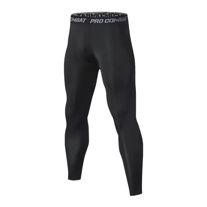 Pantalons de Compression pour hommes, collants de course, Leggings de basket-ball secs et frais, col