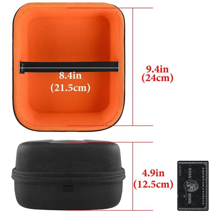 Étui pour casque Geekria pour casques Denon AH-D9200, Sony MDR-Z1R, sac de transport rigide de rempl
