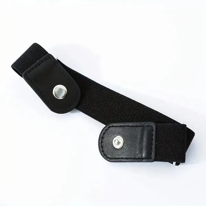 2 pièces/ensemble sans boucle ceinture élastique pour femmes hommes unisexe ceinture extensible pour