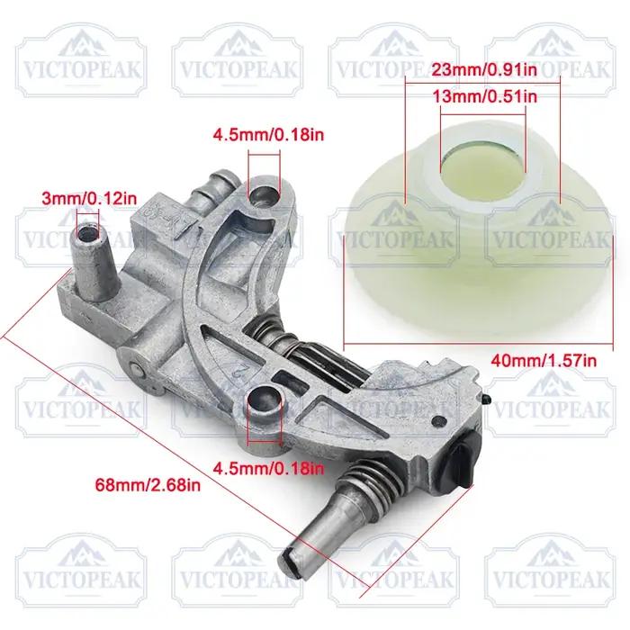 Pièces de rechange pour tronçonneuse, pompe à huile et vis sans fin pour scie à chaîne chinoise 45cc
