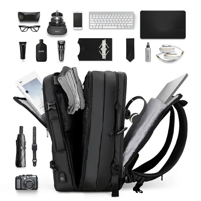Mark Ryden-Sac à dos pour ordinateur portable 17 pouces pour homme, chargeur USB, multicouche, sac d