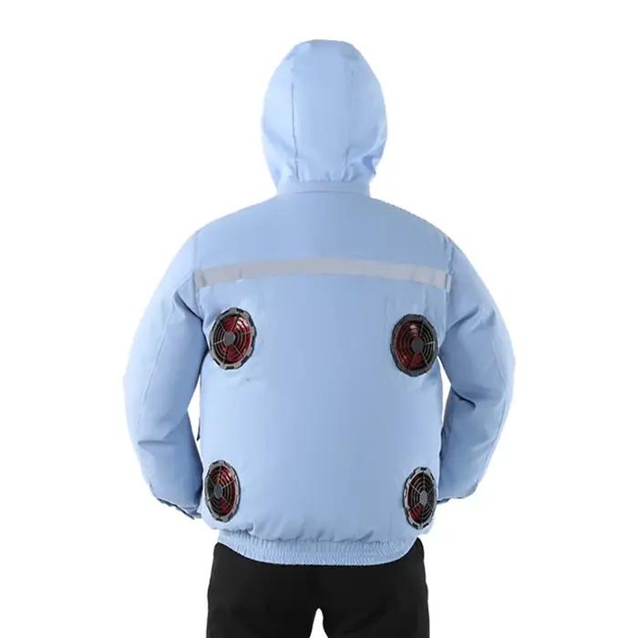 Nouveau décontracté ample refroidissement ventilateur électrique climatisation costume hommes chanti