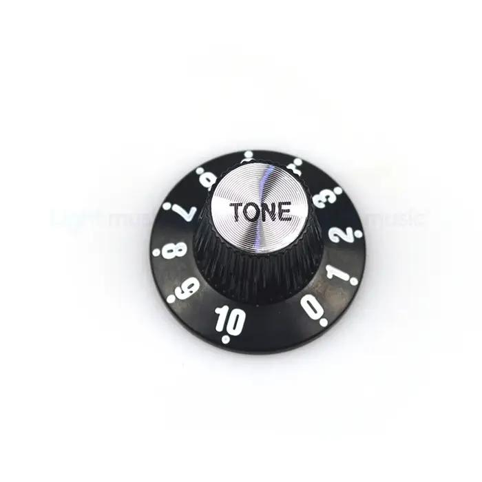 Boutons de contrôle de vitesse et de Volume de guitare en aluminium, cloche de chapeau haut-de-forme