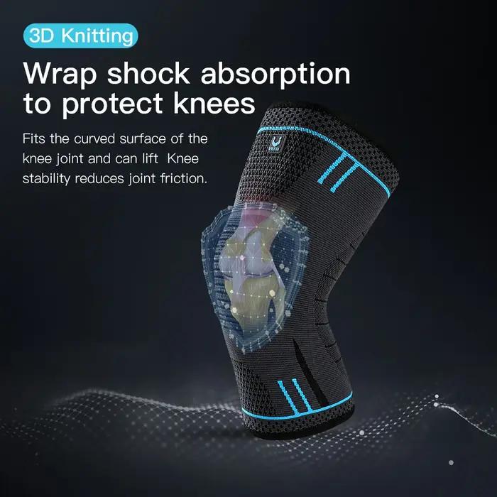 Vilico 1 pièces genouillères élastiques en Nylon sport Fitness genouillères respirant course basket-