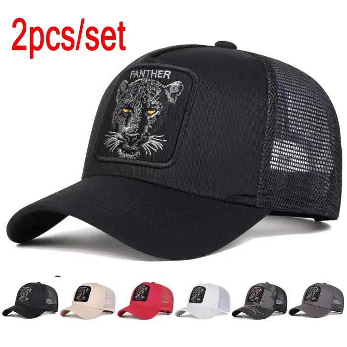 Casquettes de Baseball unisexes avec broderie PANTHER, chapeaux décontractés réglables pour l'extéri