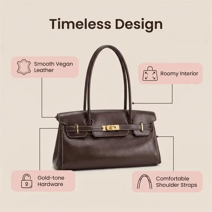 Sac sous le bras JW PEI Yara pour femme, sac à main tendance en cuir souple avec boucle de verrouill