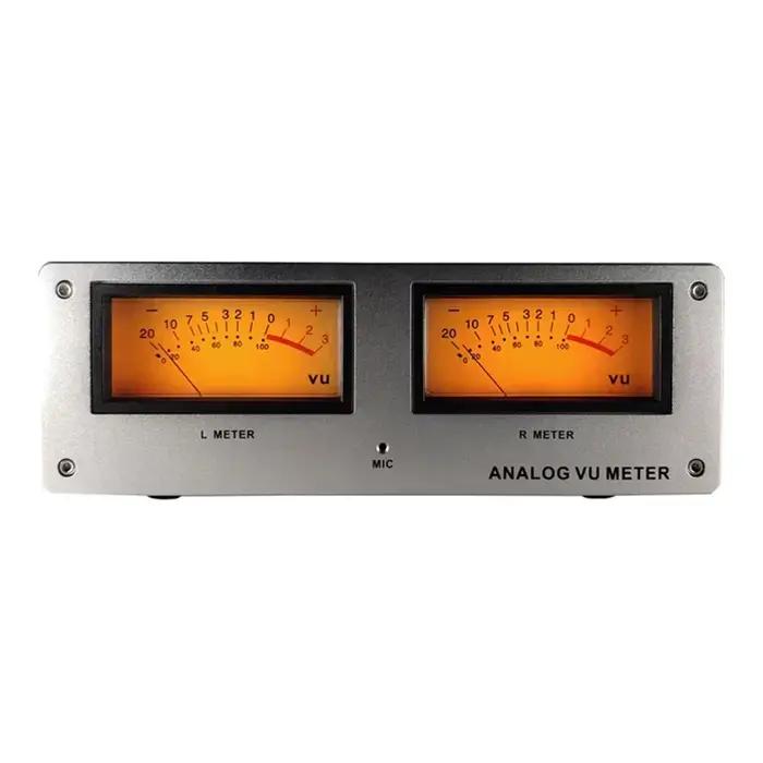 VU meter très sensibleSpectromètre musicalCarré grand VU MeterLED rétro-éclairage chaudDual-mode Osc